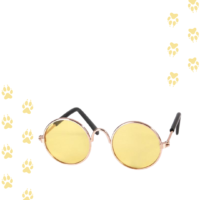 gafas amarillo pálido para mascotas
