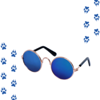 gafas azules para mascotas