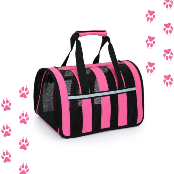 Bolso Transporte Mascotas Fucsia