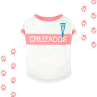 Camiseta Para Mascota Perro Universidad Católica Rosada