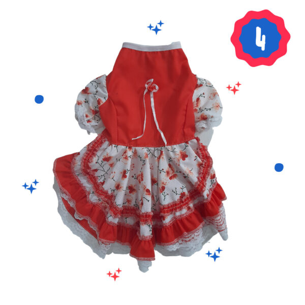 Vestido Huasa Fiestas Patrias Chile Para Mascotas | Talla 4