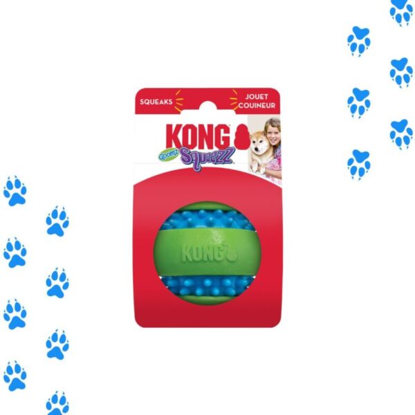 Pelota Kong Squeezz Goomz Ball Talla L Resistente Con Sonido