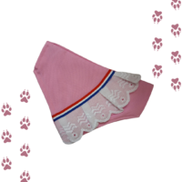 Bandana Fiestas Patrias Para Perros Huasa Elegante ROSADA