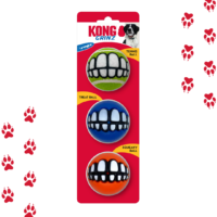 Pelotas Para Perros Kong Grinz By Rogz Ball X3 Talla M 6.3cm