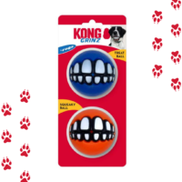 Pelotas Para Perros Kong Grinz By Rogz Ball X2 Talla L 7.6cm