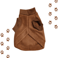 Capa Polar para Perro en Cálido Café Terroso