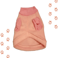 Capa Polar para Perro en Dulce Rosado Pastel