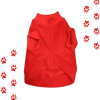 Capa Polar para Perro en Vibrante Rojo Pasión