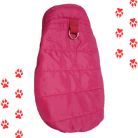abrigo rojo impermeable para perro talla grande y pequeña