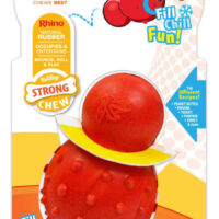 Juguete Nylabone Perro Strong Chew Rellenable Rhino Tocino 1