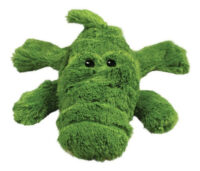 Juguete Chillón Kong Cozie Cocodrilo Talla M Color Verde Diseño Ali Alligator