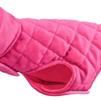 Chaleco Para Perros Reversible | Abrigo De Terciopelo Fucsia