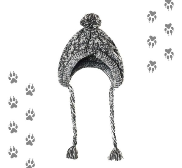 Gorro De Invierno Para Mascotas | Gorro De Lana Color Gris