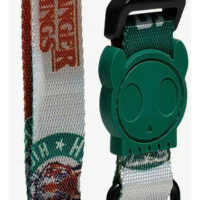 Collar Para Perro Stranger Things Zeedog Talla M Color Verde Estampado