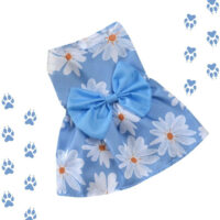 Vestido Primavera Celeste Para Mascotas