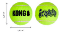 Kong Squeak Air Balls X-small Juguete Pelota Perro Pack X3- Color Amarillo - Imagen 3