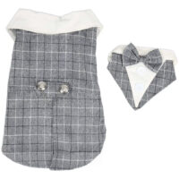 Traje De Boda Para Mascotas | Traje Elegante Smoking Gris