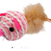 Ratón Pelota Juguetes Divertidos Con Plumas, Para Gatos