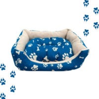 Cama Para Mascotas Diseño Huesos | Talla L 70x50x18