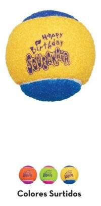 Juguete Para Perro Pelota Birthday Kong Sonido Pack3 Talla M - Imagen 4