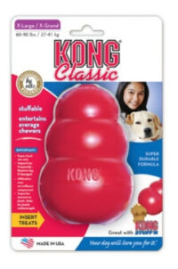 Kong Classic Xl Juguete Rellenable D Snack Alimento P/ Perro Color Rojo - Imagen 3
