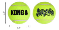 Kong Squeakair Balls Paquete 6 Pelotas Medianas Para Perro Color Amarillo - Imagen 7