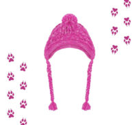 Gorro De Invierno Para Mascotas | Gorro De Lana Color Fucsia - Imagen 7