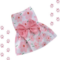 Vestido Primavera Rosado Para Mascotas
