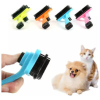 Cepillo Para Mascotas Con Botón Extractor Fácil Limpieza Cs