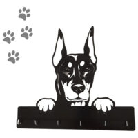 Porta Llaves Y Correas De Perro | Doberman