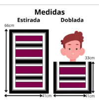 Manta O Poncho De Huaso Fiestas Patrias Estampada 44x35 Cm - Imagen 7