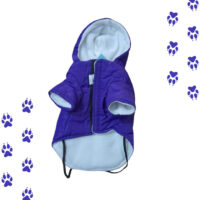 Parka Con Polar Y Capucha Impermeable Para Perros | Talla S