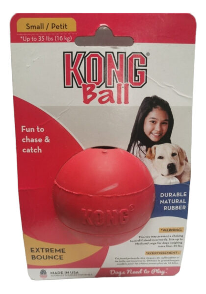 Kong Pelota Para Perro Chica Color Rojo