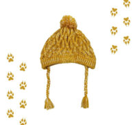Gorro De Invierno Para Mascotas | Gorro Lana Color Mostaza - Imagen 5