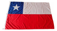 Bandera Chilena 290x450 Bordada Reforzada Maxima Calidad