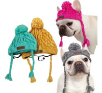 Gorro De Invierno Para Mascotas | Gorro De Lana Color Gris - Imagen 7