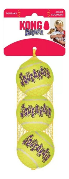 Pelota Para Perro Kong Ball Squeak Air Talla M 3 Unidades