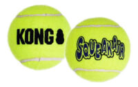 Kong Squeakair Balls Paquete 3 Pelotas De Tenis Medianas Color Amarillo - Imagen 3