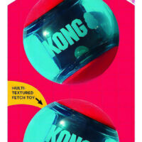 Kong Squezz Action Ball Largejuguete Pelota Perro Pack X2 Color Celeste