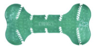 Juguete Para Perros Kong Squeezz Dental Bone, Color Verde