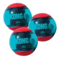 Kong Squezz Action Ball Largejuguete Pelota Perro Pack X2 Color Celeste - Imagen 4