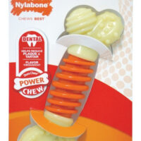Nylabone Juguete Para Perros Hueso Dental Proaction - +23 Kg Color Beige Y Naranjo