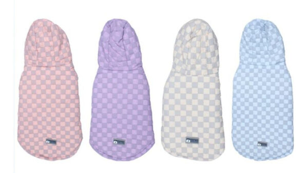 Parka De Cuadros Para Perros Forrada De Polar (s, M, L, Xl)