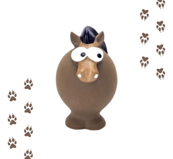 Juguete Caballo Chirriante De Goma Para Mascotas