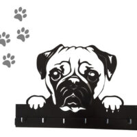Porta Llaves Y Correas De Perro | Pug