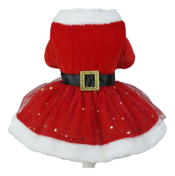 Vestido Navideño Santa Claus Para Mascota | Ropa Navidad