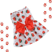 Vestido Primavera Rojo Para Mascotas
