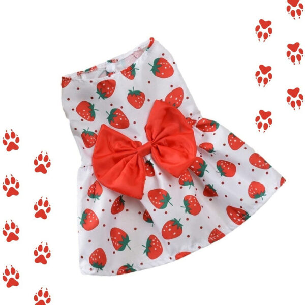 Vestido Primavera Rojo Para Mascotas