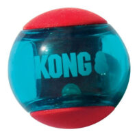Kong Squezz Action Ball Largejuguete Pelota Perro Pack X2 Color Celeste - Imagen 7