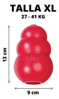 Kong Classic Xl Juguete Rellenable D Snack Alimento P/ Perro Color Rojo - Imagen 8